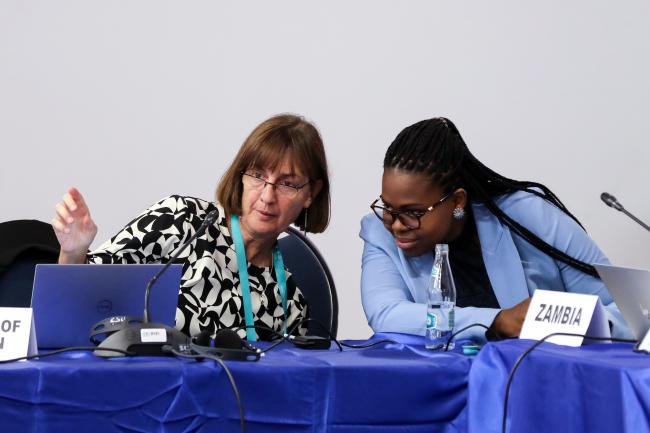 Participants conferring