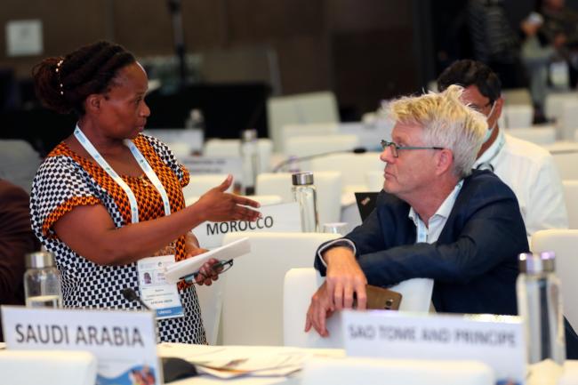 Beatrice Nakacwa Egulu, African Union, and Michael Halewood, CGIAR Consortium