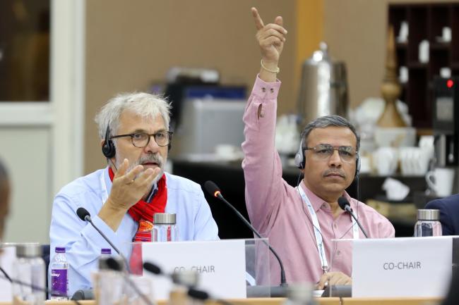 Co-facilitators François Pythoud, Switzerland, and Sunil Archak India