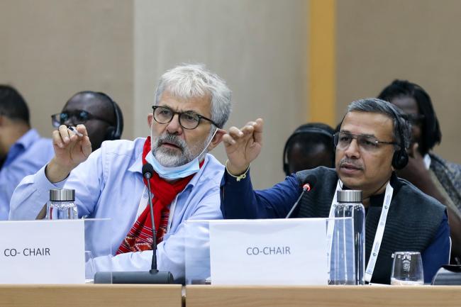 Co-facilitators François Pythoud, Switzerland, and Sunil Archak, India