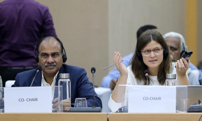 Co-facilitators Rakesh Chandra Agrawal, India, and Svanhild-Isabelle Batta Torheim, Norway