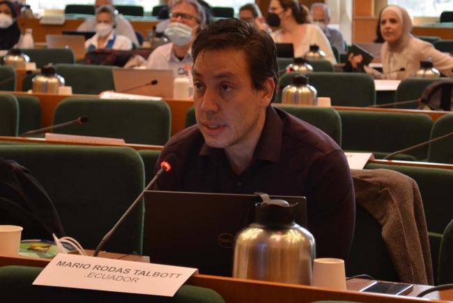 POPRC member Mario Rodas Talbott, Ecuador - POPRC-18 - 28Sep2022 - Photo