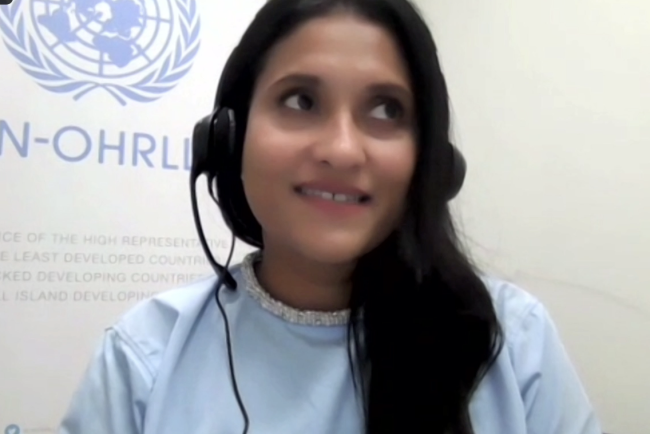 Shifaana Thowfeequ, Programme Management Officer, UN OHRLLS