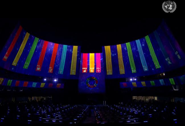 A view of the stage