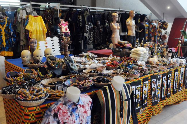 Souvenirs from Ghana available at the venue