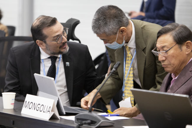 Participants during the session
