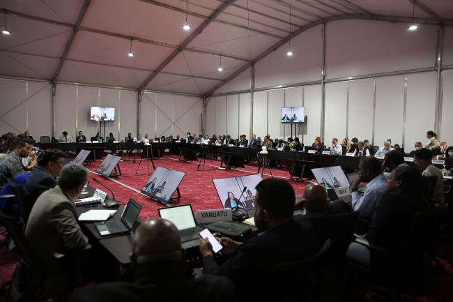 View of the room during aniInformal consultation on the Joint Annual Report of the TEC and the CTCN 
