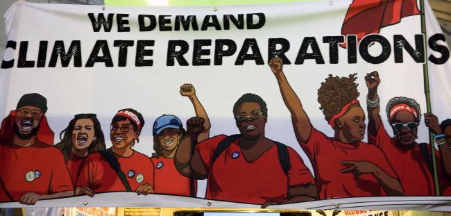 We demand climate reparations