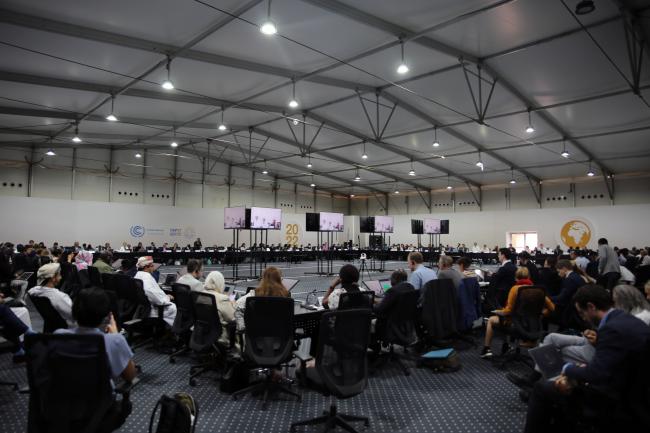 View of the room during informal consultations on Article 6