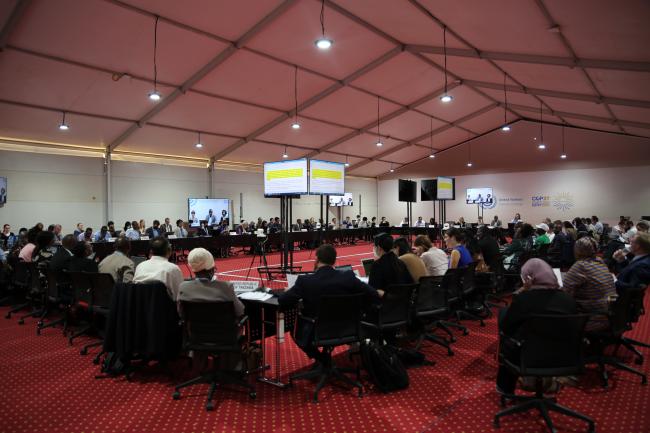 View of the room during informal consultations on Research and Systematic Observation