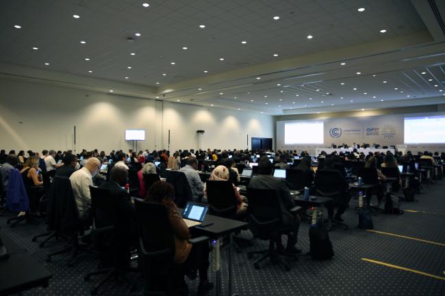 View of the room during informal consultations on national adaptation plans
