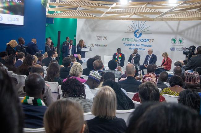 Audience at Africa Pavilion at COP 27