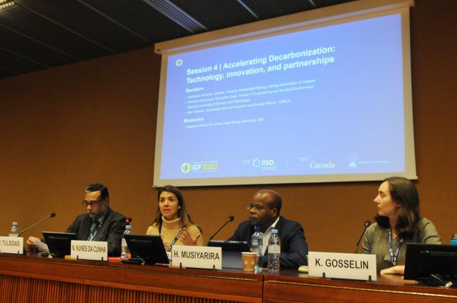 The dais during the opening of the session