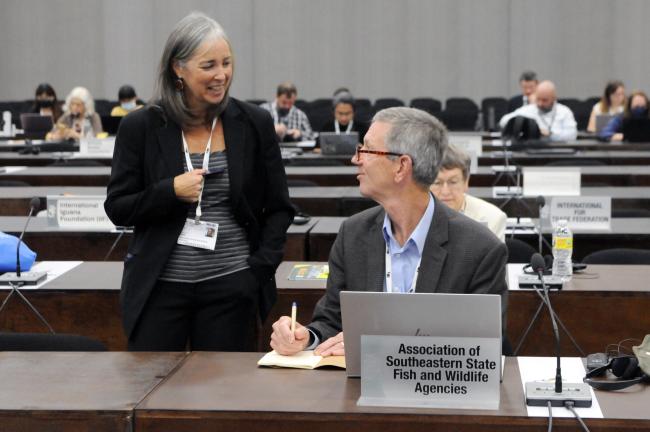 Deborah Hahn, Association of Fish and Wildlife Agencies, and Buddy Baker, Association of Southeastern Fish and Wildlife Agencies