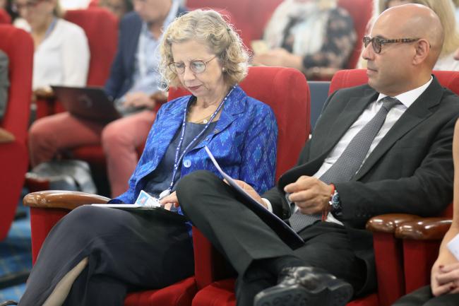 Inger Andersen, Executive Director, UN Environment Programme, and UNFCCC Executive Secretary Simon Stiell