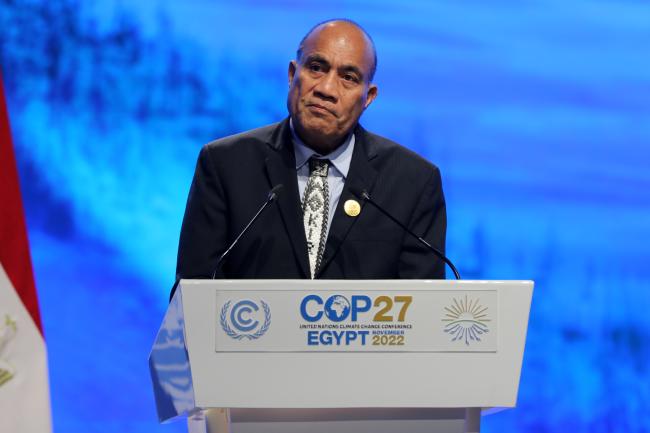 Taneti Maamau, President of Kiribati