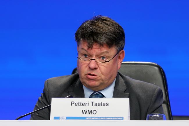 Petteri Taalas, Secretary-General, "Ovais Sarmad, UNFCCC Deputy Executive Secretary, with Petteri Taalas, Secretary-General, World Meteorological Organization