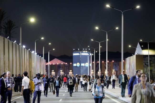 COP 27 at night