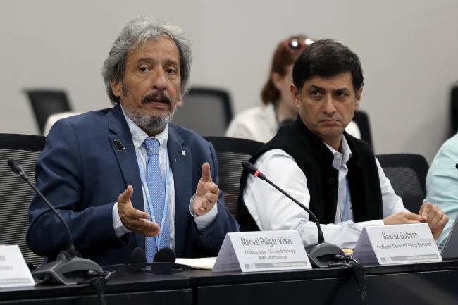 Manuel Pulgar-Vidal, WWF International, and Navroz Dubash, Centre for Policy and Research