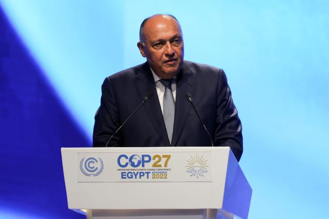   COP 27 President Sameh Shoukry