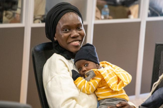 Fatou Jang and child