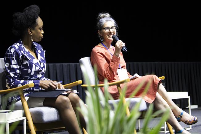 Femi Oke, International Journalist; and Trisia Farrelly, Massey University, New Zealand-INC-1-Plastic-26Nov-Photo