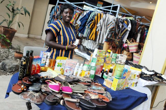 Ghanaian products being offered at the venue