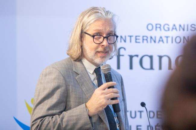Geoffroi Montpetit, Administrator, Organisation Internationale de la Francophonie