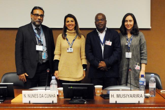 Group photo of panelists of the session on Accelerating Decarbonization