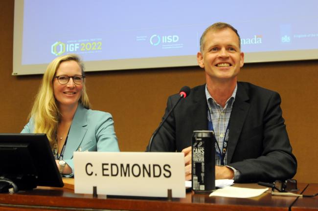 Inga Petersen, Global Battery Alliance, and Casper Edmonds, ILO