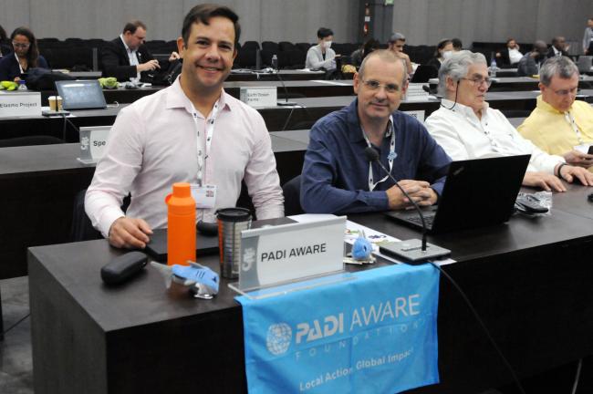 Julio Cesar Salvatori and Ian Campbell, PADI AWARE Foundation