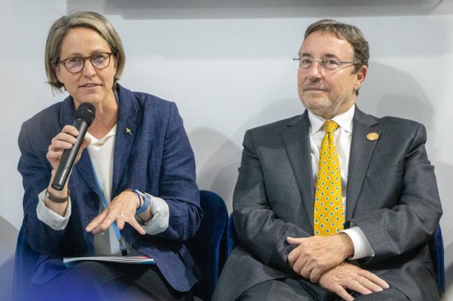 Kristin Tilley and Achim Steiner
