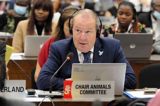Mathias Lörtscher, Switzerland, Chair of the Animals Committee