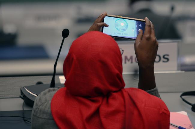 Taking photo of the logo 