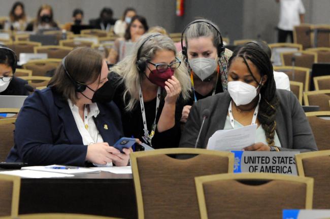 US delegates in informal discussions