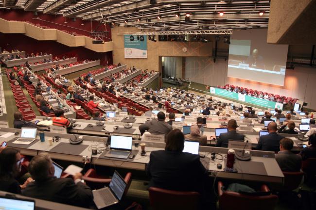 View of the room during the afternoon plenary
