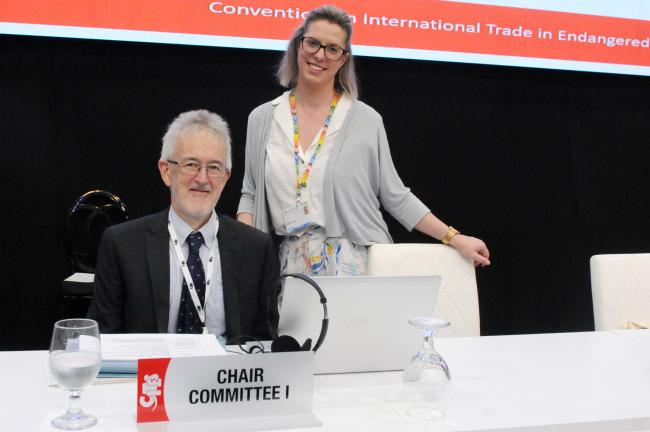 Vincent Fleming, UK, Chair of Committee I, and Rhedyn Ollerenshaw, Australia, Chair of Committee II