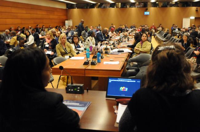 During lunchtime, the IGF Secretariat presented preliminary findings of a project on women in the large-scale mining sector across 10 different countries.