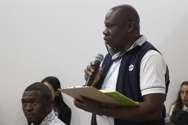 Participant during qa segment