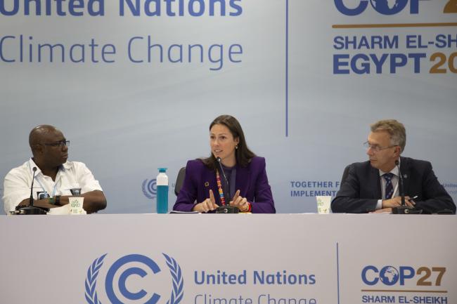 Panelists during GA segment