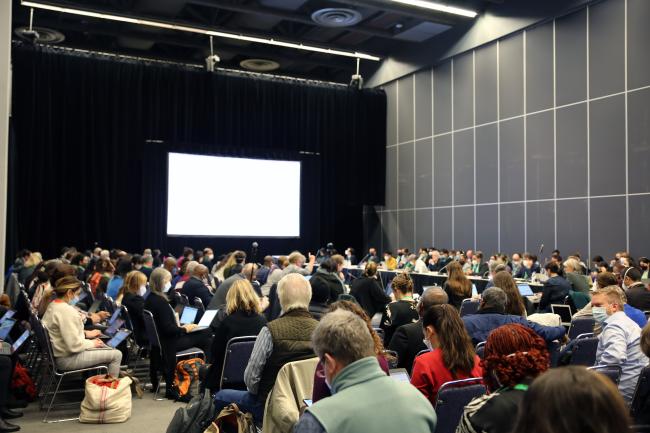 View of the room during a contact group on GBF targets