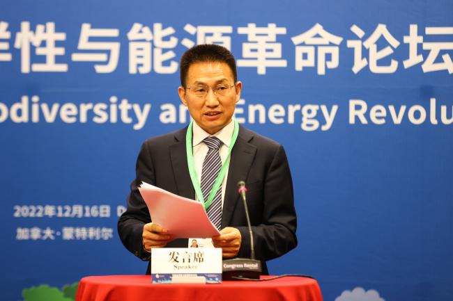 Chen Gesong, Deputy Director General, GEIDCO_SideEventsCBDCOP15_15Dec2022_Photo