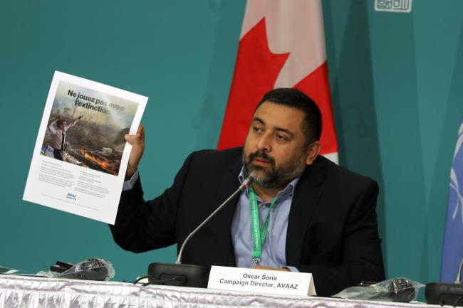 Oscar Soria, Avaaz