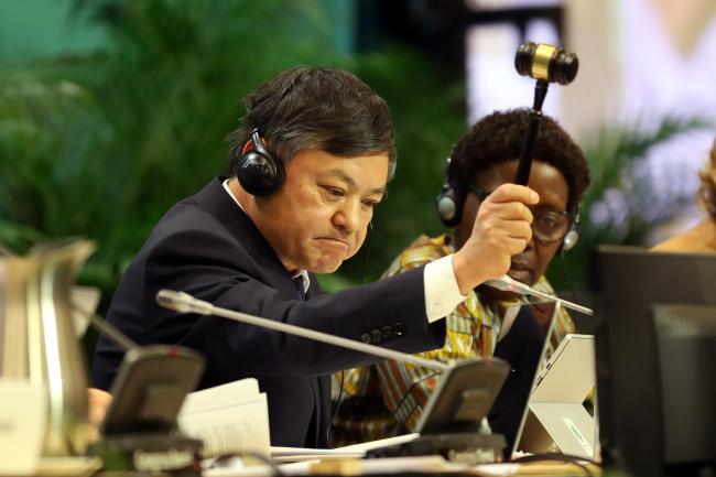 COP 15 President Huang Runqiu, Minister of Ecology and Environment, China