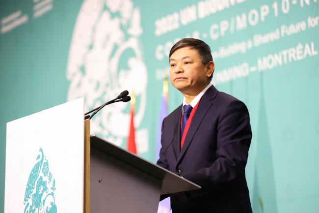 Huang Runqiu, Minister of Environment, China_SideEventsCBDCOP15_15Dec2022_Photo.jpg