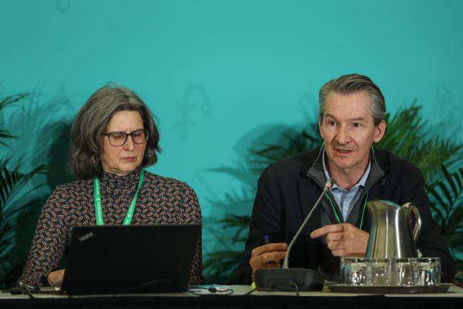 Heike Henn, Germany, and Juan Lucas Restrepo, CGIAR/Alliance