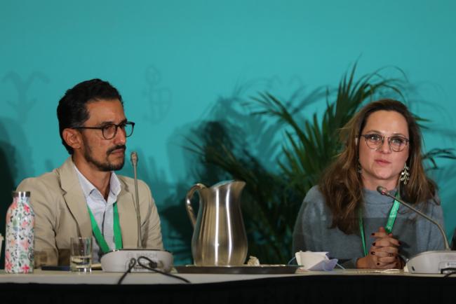 Mauricio Luna Rodriguez, GIZ, and Loreley Picourt, Executive Director, Ocean and Climate Platform