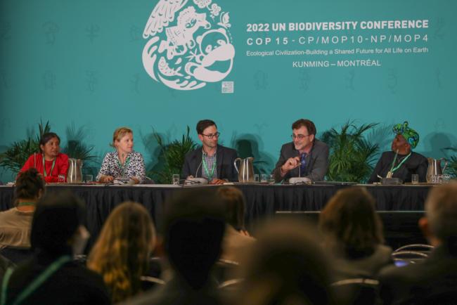 Panel speakers for the role of protected areas in climate adaptation