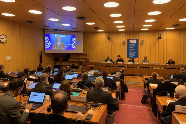 Participants to the 37th UN-Water meeting heard a video address by UN-Water Chair Gilbert Houngbo