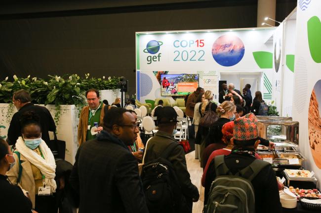 Reception at the GEF Pavilion_SideEventsCBDCOP15_14Dec2022_Photo.jpg